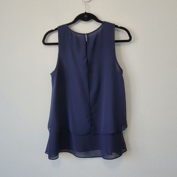 BCBGeneration Dark Navy Tank Blouse - Picture 2 of 9